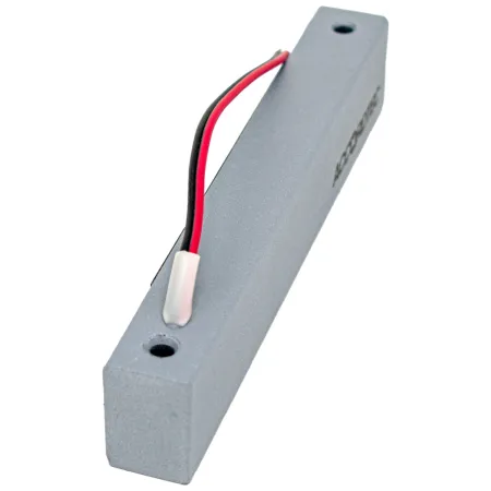 Электромагнитный замок AccordTec ML-100K с планкой, серебряный металлик