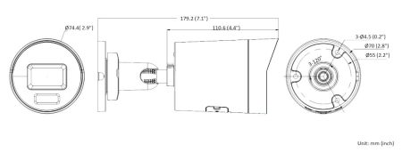 Уличная IP-видеокамера 4Мп HikVision DS-2CD2047G2H-LIU (2.8 мм) с EXIR/LED подсветкой и технологией AcuSense
