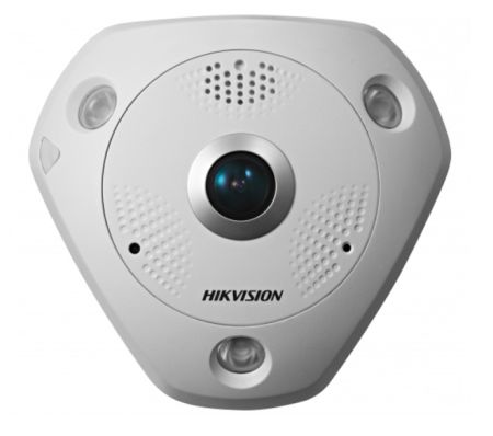 Панорамная IP-видеокамера Fisheye 12Мп HikVision DS-2CD63C5G0E-IS(B) с LED-подсветкой до 15 м