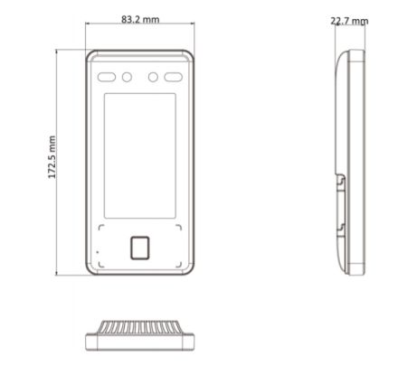 Биометрический терминал доступа HiWatch ACT-T1341MF по распознаванию лиц, отпечатков и карт Mifare Биометрический терминал доступа HiWatch ACT-T1341MF по распознаванию лиц, отпечатков и карт Mifare
