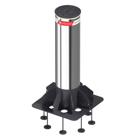 Противотаранный боллард Блокпост К12 стационарный из нержавеющей стали