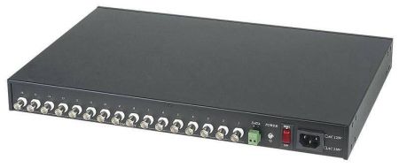 Приемопередатчик 16-канальный сигнала видео, питания и управления SC&T TPP016VPD на 300 м