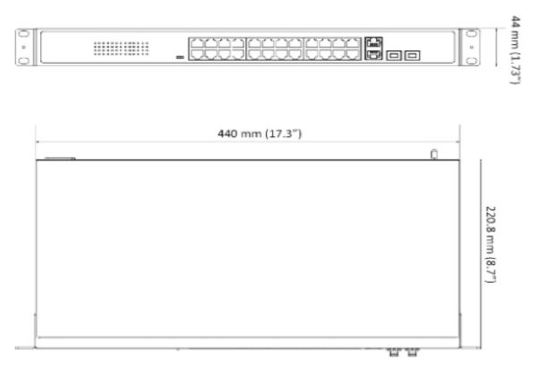 Неуправляемый PoE коммутатор DS-3E0326P-E(B)