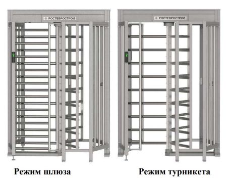 Турникет-шлюз полноростовой однопроходной Ростов-Дон ПР1Ш/3М2 У