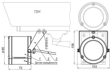 Прожектор белого света Тахион ПБС-50/20 А