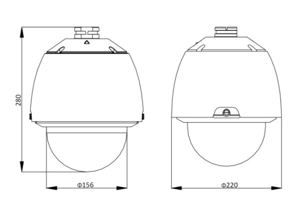 Антивандальная скоростная поворотная IP-камера 2Мп HikVision DS-2DE5225W-AE(E) с 25x оптическим зумом