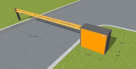 Тумба откатного механического шлагбаума Hurde Block-A10 (11-10)