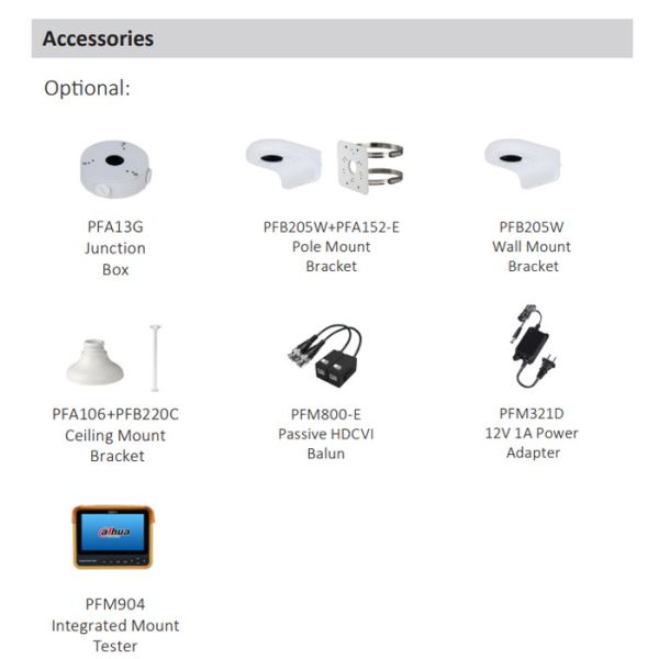 HD-CVI видеокамера 2Мп Dahua DH-HAC-D1A21P-0280B