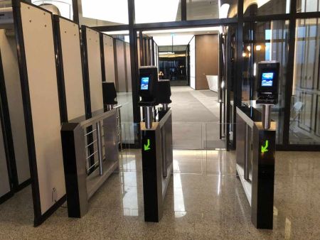 Распашной турникет Gotschlich Axioma DF VIP 1025H со сканером штрих-кода