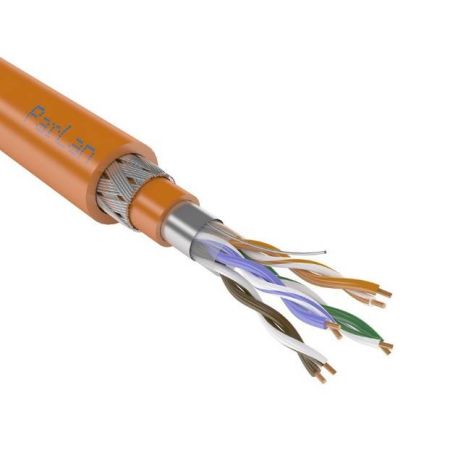 Кабель витая пара Паритет ARM PS F/UTP Cat5e ZH нг(A)-FRHF 2х2х0,52, бронированный, безгалогенный