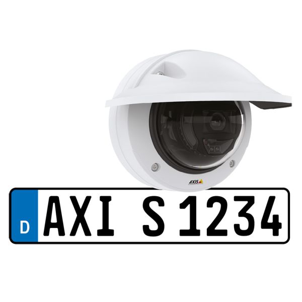 Уличная сетевая купольная IP-видеокамера 2Мп Axis P3245-LVE-3 License Plate Verifier Kit