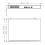 ePoE-коммутатор 16-портовый Dahua DH-LR2218-16ET-240, гигабитный, управляемый