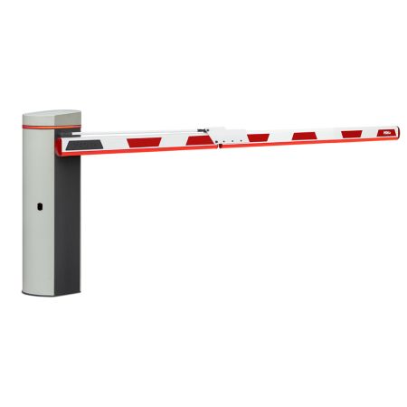 Шлагбаум автоматический PERCo GS04 со складной прямоугольной стрелой 3 м и встроенной системой обогрева