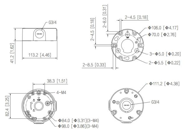 Монтажная коробка Dahua DH-PFA2310R