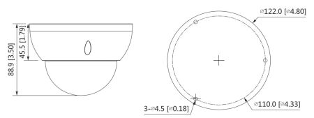 Антивандальная HD-CVI видеокамера 8Мп Dahua DH-HAC-HDBW1801RP-Z