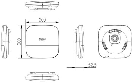 Беспроводной оповещатель Dahua DHI-ARA13-W2(868), светозвуковой
