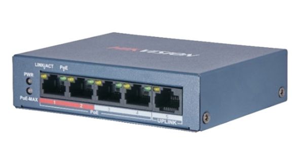 Неуправляемый PoE-коммутатор HikVision DS-3E0105P-E/M(B)