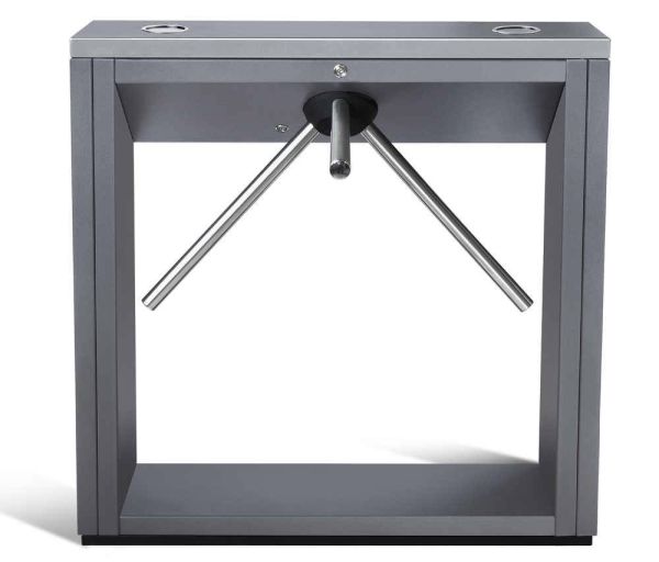 Турникет-трипод тумбовый PERCo-TTD-03.2G из окрашенной стали, темно-серый (с планками Антипаника)