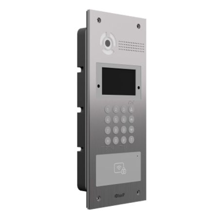 Вызывная видеопанель BAS-IP AA-07FB Stainless Steel многоабонентская, с распознаванием лиц