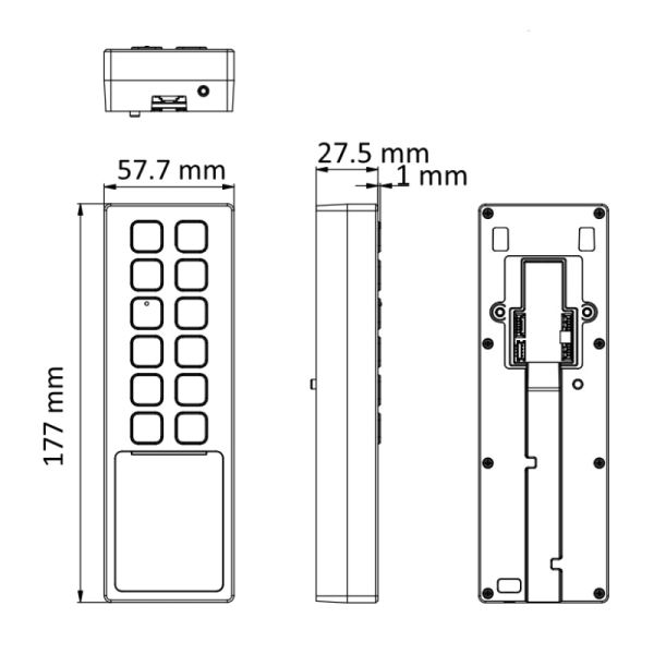 Терминал доступа HikVision DS-K1T805EBWX со считывателем EM-Marine, Wi-Fi и Bluetooth