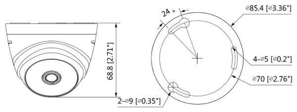 HD-CVI видеокамера 2Мп Dahua DH-HAC-T1A21P-0360B HD-CVI видеокамера 2Мп Dahua DH-HAC-T1A21P-0360B