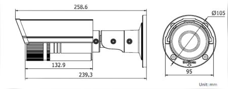 Уличная IP-видеокамера 1.3Мп HiWatch DS-I126 (2.8-12 мм) с ИК-подсветкой до 30 м