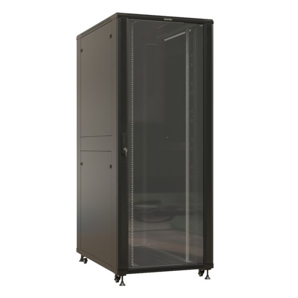 Шкаф напольный Hyperline TTBR-4281-AS-RAL9004, 19", 42U