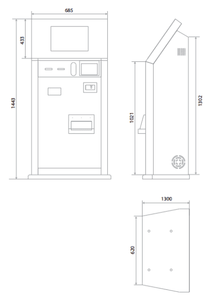 Автоматическая касса ParkCity PC-AutoCash внутреннего исполнения без подогрева