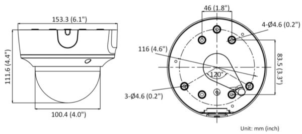 Антивандальная IP-камера 8Мп HiWatch IPC-D682-G2/ZS (2.8-12 мм) с EXIR-подсветкой до 40м