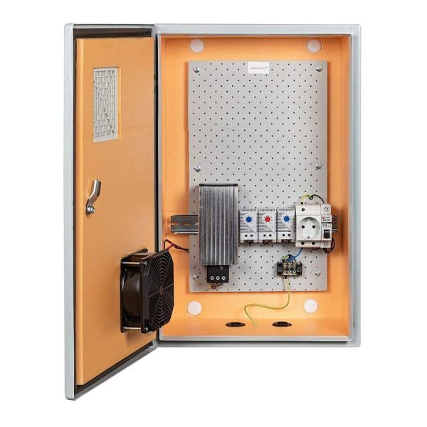 Монтажный шкаф Мастер 3УТПВ-А с активной вентиляцией, 560x370x180 мм, IP54