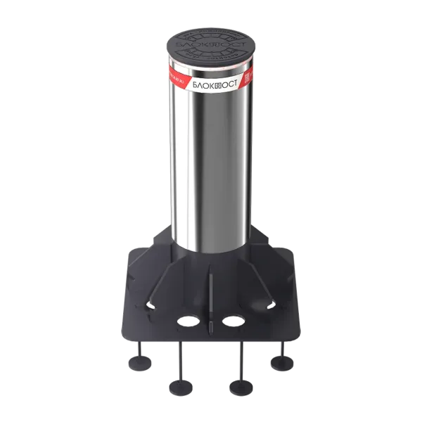 Противотаранный боллард Блокпост К4 стационарный из нержавеющей стали