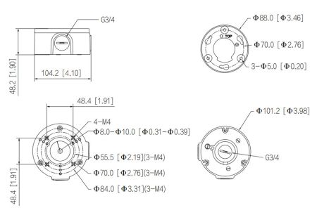 Монтажная коробка Dahua DH-PFA3300R