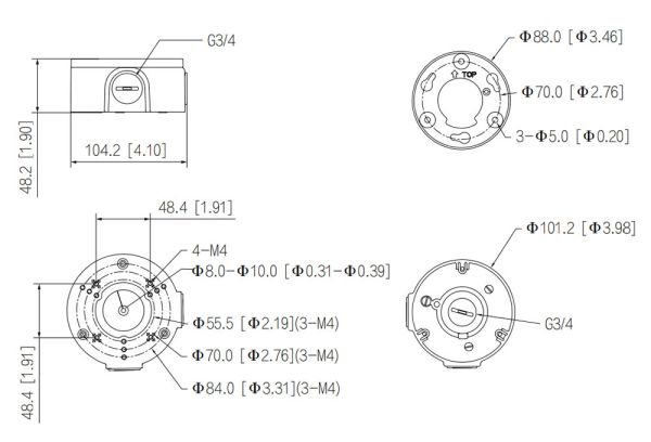 Монтажная коробка Dahua DH-PFA3300R