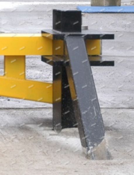 Противотаранный механический шлагбаум БУК ПТШ Р 5000Р.3С, распашной