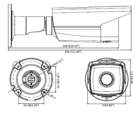 Уличная IP-видеокамера 2Мп HikVision DS-2CD2T23G0-I8 (4 мм) с ИК-подсветкой 80 м