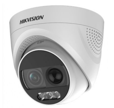 Уличная купольная HD-TVI видеокамера 2Мп HikVision ColorVu DS-2CE72DFT-PIRXOF (3.6 мм) с сиреной, строблампой и PIR-датчиком