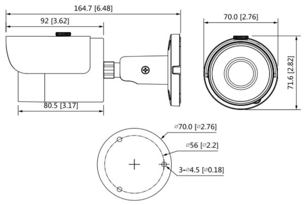 IP-видеокамера уличная 2Мп Dahua DH-IPC-HFW1230SP-0280B-S5 IP-видеокамера уличная 2Мп Dahua DH-IPC-HFW1230SP-0280B-S5