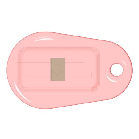 Бесконтактный RFID-брелок SMARTTAG Caramel с двойным чипом Mifare 1k + Em-Marine, прозрачный Бесконтактный RFID-брелок SMARTTAG Caramel с двойным чипом Mifare 1k + Em-Marine, прозрачный