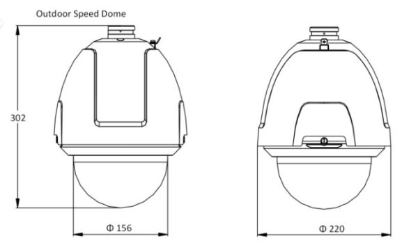 Скоростная поворотная уличная IP-камера 2Мп HikVision DS-2DF5225X-AEL(D) с 25x оптическим зуммом