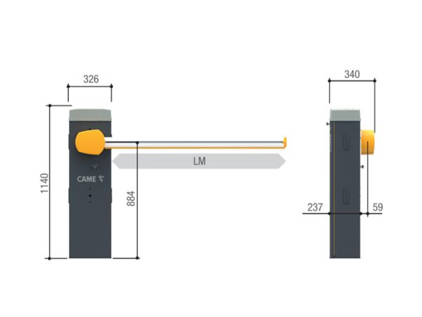 Тумба шлагбаума Came GLS40AGS