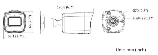 Уличная IP-камера 6Мп HiWatch DS-I650M(B) (4 мм) с микрофоном Уличная IP-камера 6Мп HiWatch DS-I650M(B) (4 мм) с микрофоном