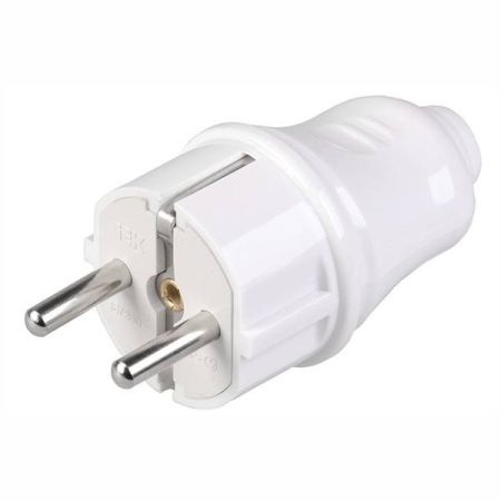 Вилка разборная прямая ВПп10-01-Ст (EVP10-16-01-K01) с заземлением, 16А