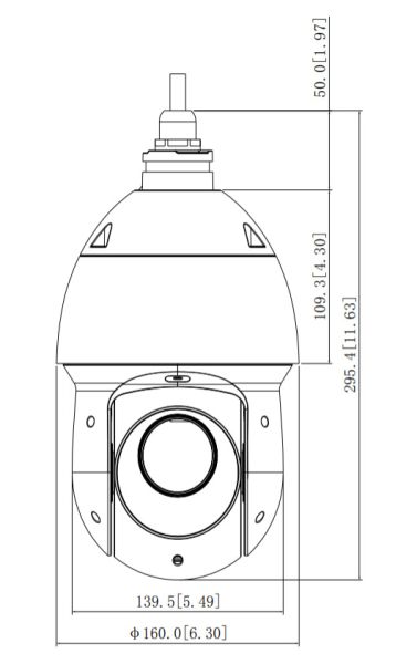 Скоростная PTZ видеокамера 2Мп Dahua DH-SD49225XA-HNR с оптическим 25x увеличением и ИИ Скоростная PTZ видеокамера 2Мп Dahua DH-SD49225XA-HNR с оптическим 25x увеличением и ИИ