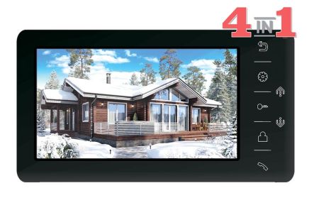 Монитор видеодомофона c кнопочным управлением TANTOS Amelie HD (черный) Монитор видеодомофона c кнопочным управлением TANTOS Amelie HD (черный)