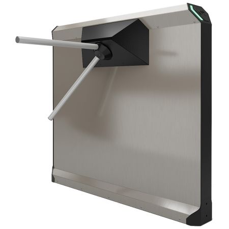 Турникет-дуопод моторизованный тумбовый Rusgate Premier P2-M v.2 EM (с автоматическими планками Антипаника)