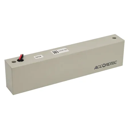 Электромагнитный замок AccordTec ML-350N с уголком, серый