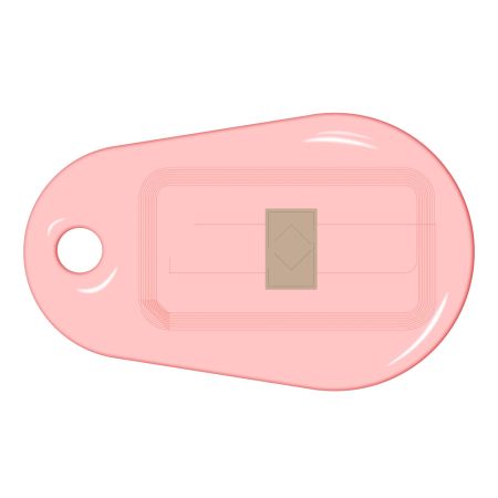 Бесконтактный RFID-брелок SMARTTAG Caramel с двойным чипом Mifare 1k + Em-Marine, прозрачный Бесконтактный RFID-брелок SMARTTAG Caramel с двойным чипом Mifare 1k + Em-Marine, прозрачный