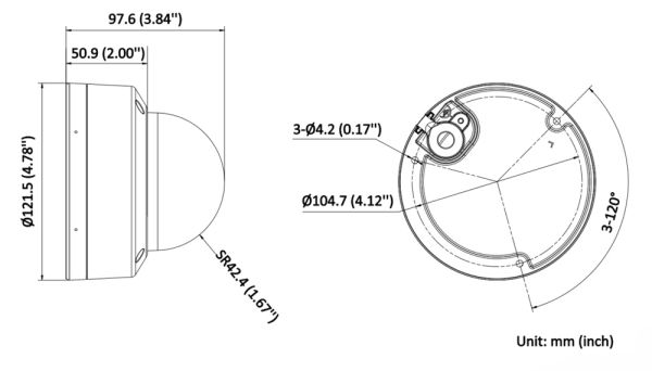 IP-видеокамера 4Мп Hikvision DS-2CD2143G2-LIS2U (2.8 мм), уличная