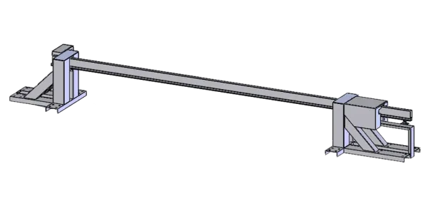 Противотаранный шлагбаум откатной ПШО-СБ электромеханический, 20 тонн