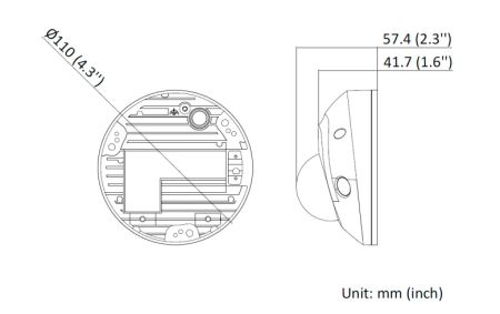 Миникупольная IP-видеокамера 2Мп HikVision DS-2CD2523G2-IS(D) (4 мм) с технологией AcuSense
